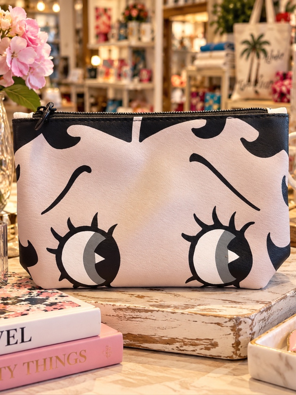 Betty Boop x IPSY cosmetic pouch Cosmetic Pouch in Pink & Black